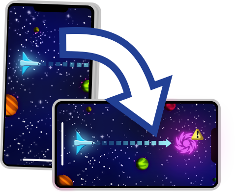 Please change the device orientation